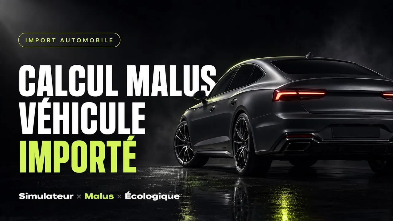 Calcul du malus d'un véhicule importé, le mode d'emploi complet en vidéo